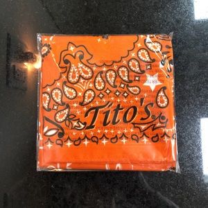 Unopened Tito’s Vodka Bandana (Orange) 🎄